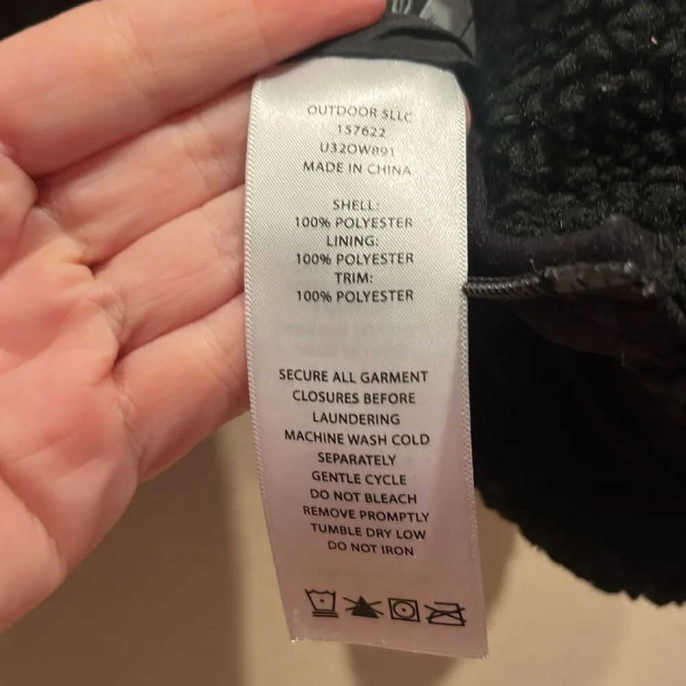 Eddie Bauer Kid’s Chilali Black Fleece Sherpa Jacket Size Large 14